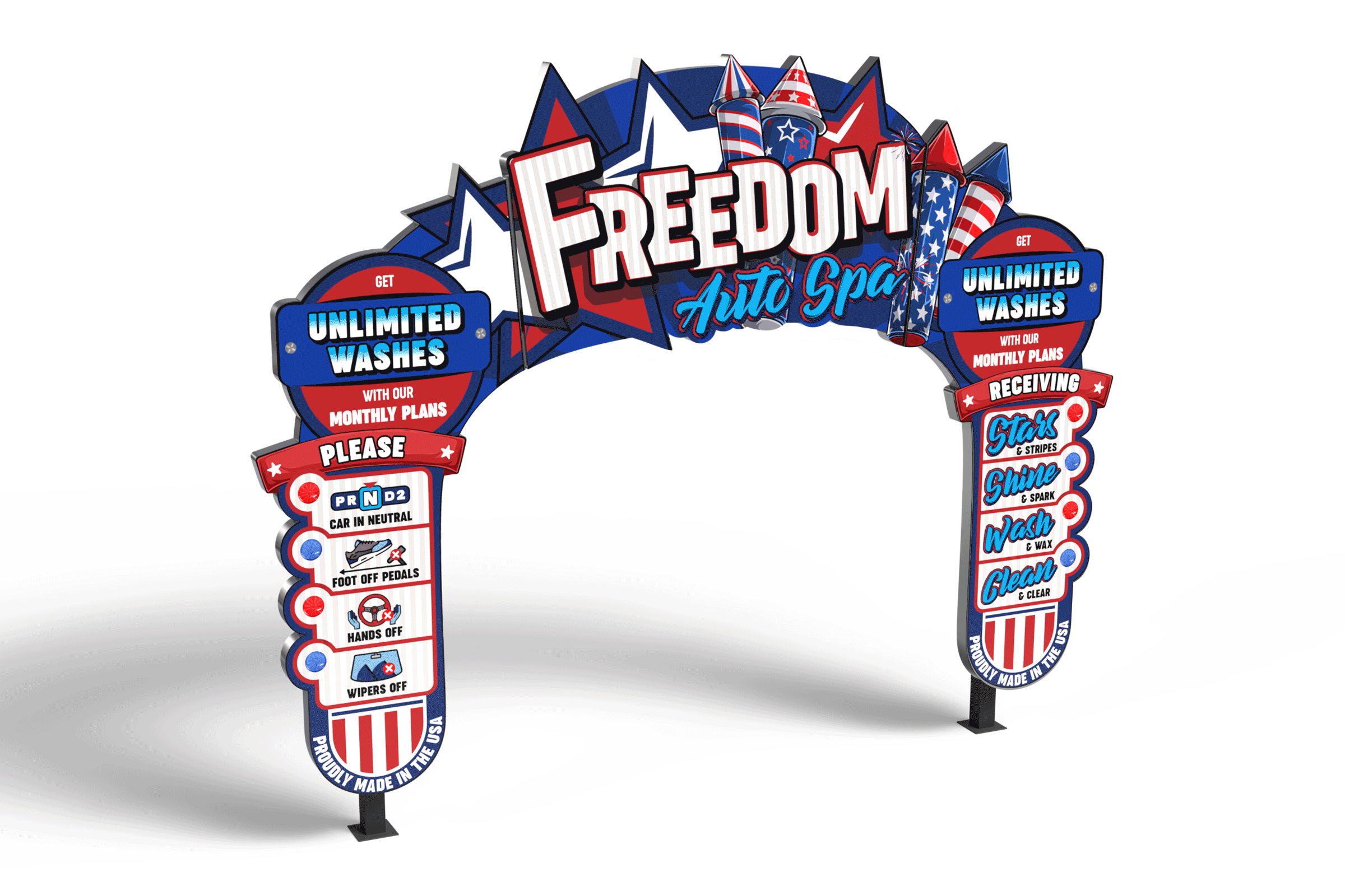 Freedom Arch Fully-Lit
