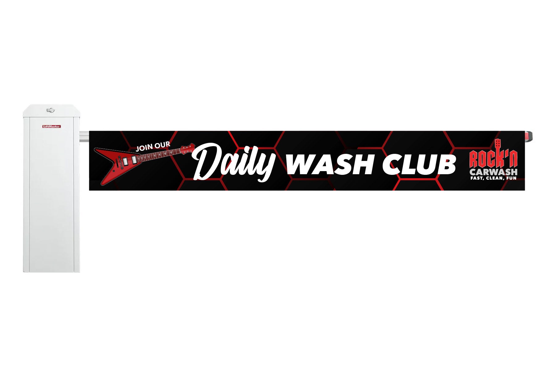 Gate Arm Mesh Banner