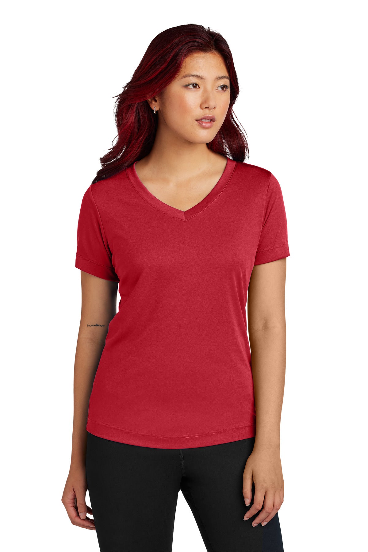 Sport-Tek ® Women's PosiCharge ® Competitor™ V-Neck Tee. LST353
