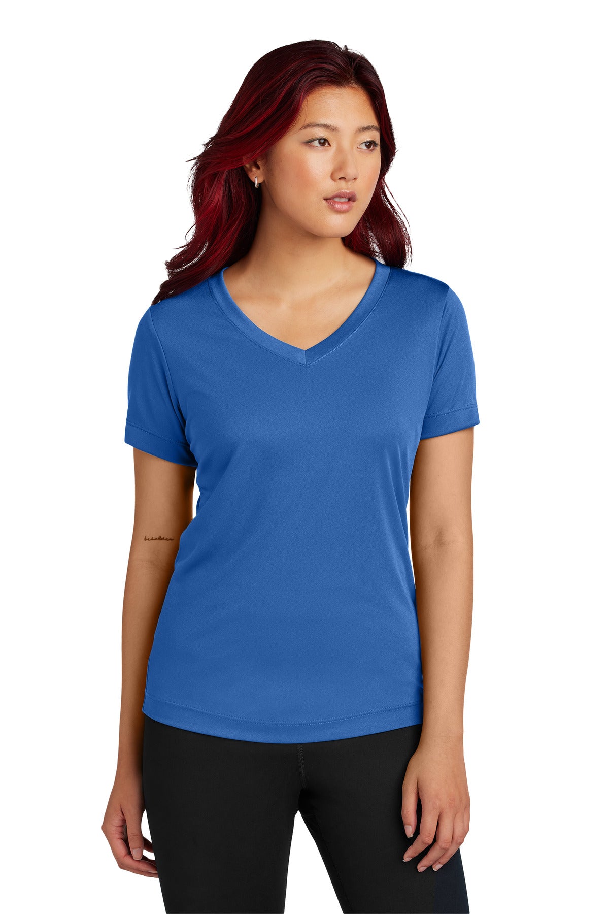 Sport-Tek ® Women's PosiCharge ® Competitor™ V-Neck Tee. LST353