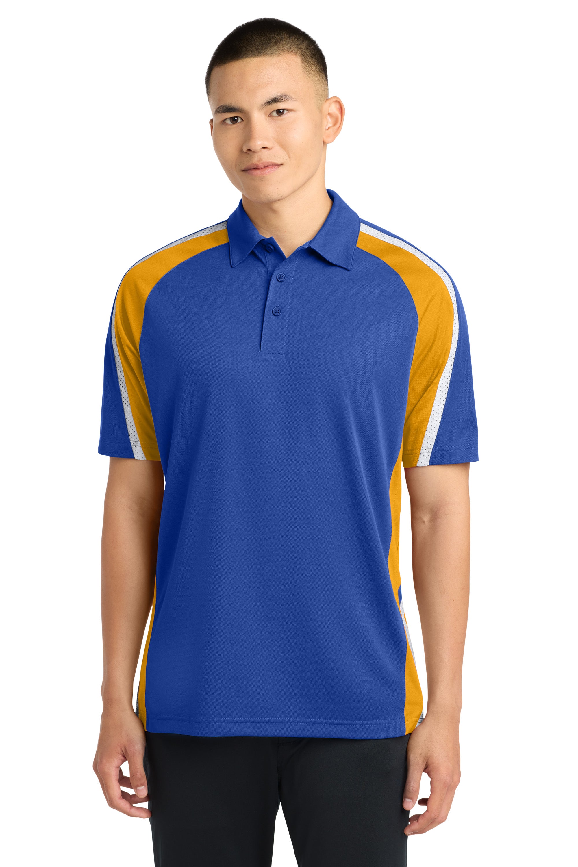 Sport-Tek ® Tricolor Micropique Sport-Wick ® Polo. ST654