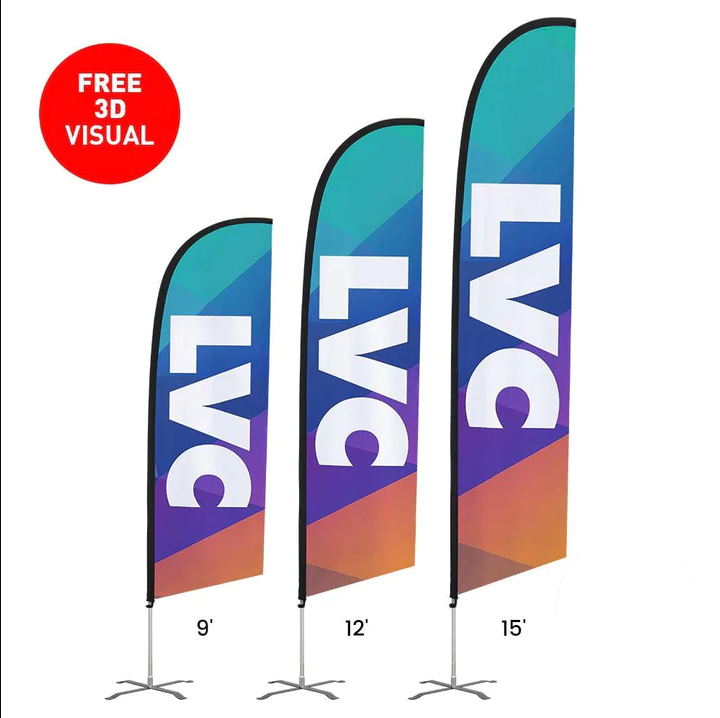 Premium Angled Flags