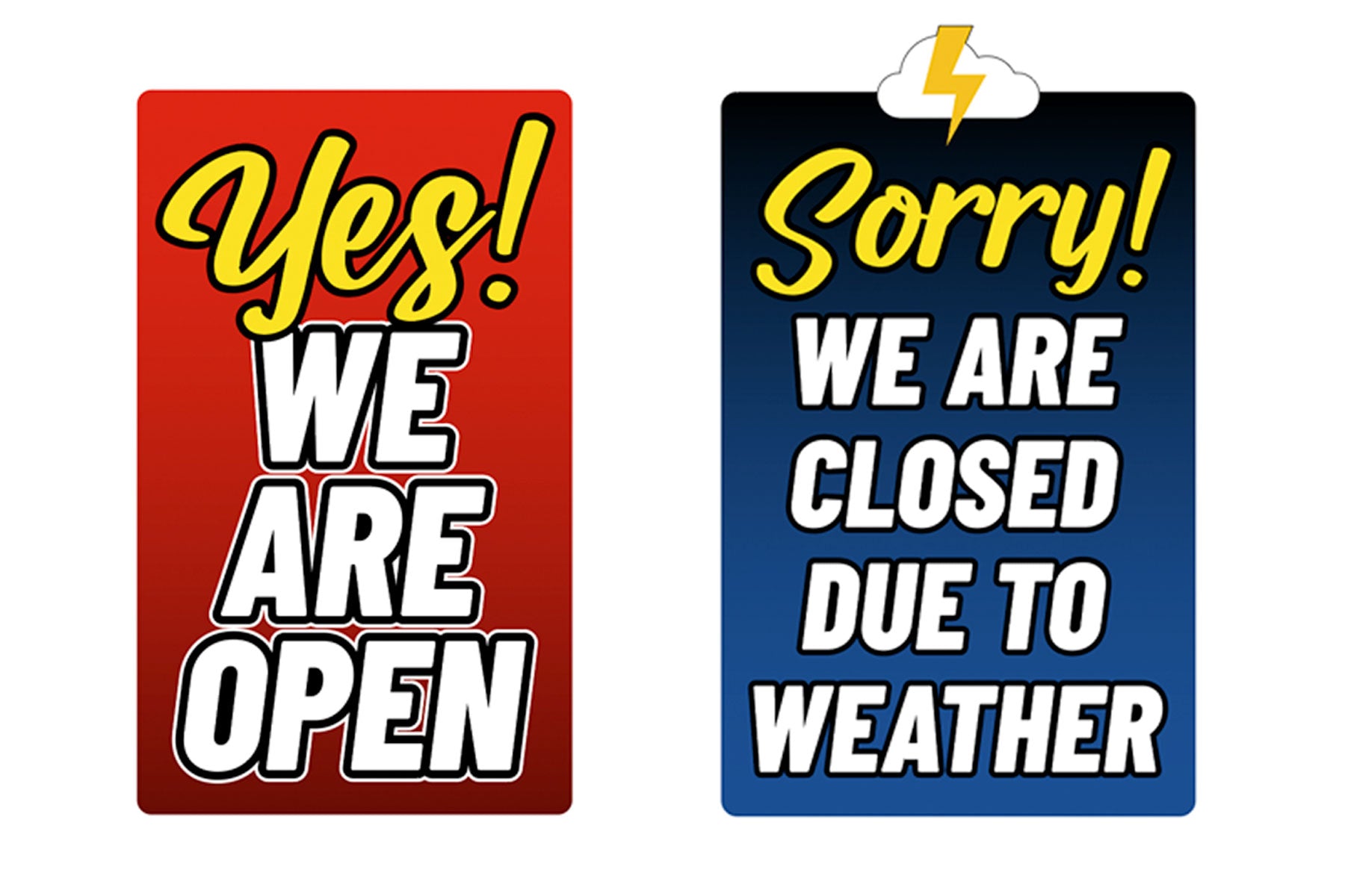 Custom Die-Cut Antenna Sign