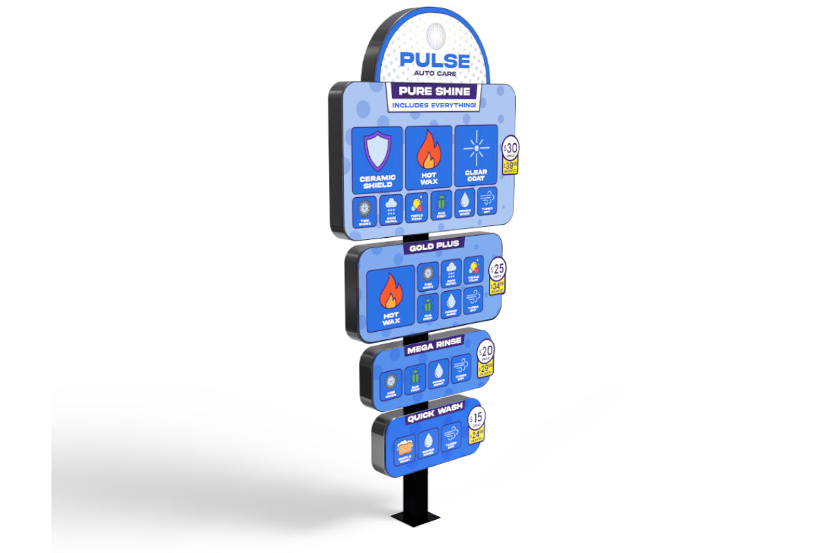 Floating Die-cut Custom Menu