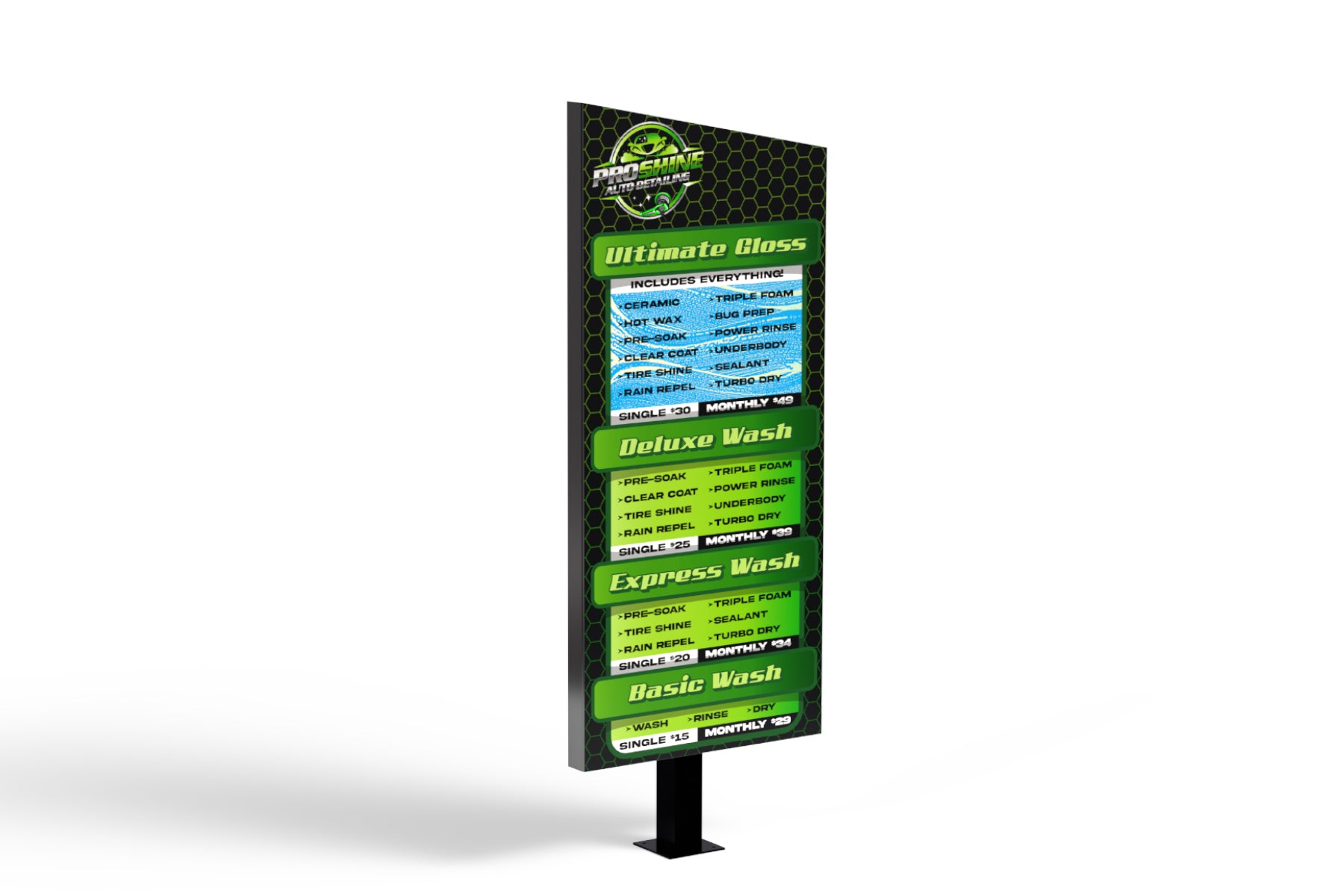 Big Tower Menu