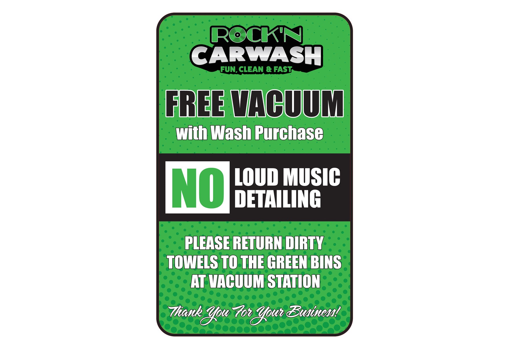 Wall-Mounted Disclaimer Sign